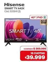 Naldo Lombardi Hisense - smart tv a42k cód. 505841 (3) oferta