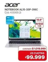 Naldo Lombardi Acer - notebook al15-33p-316c cód. 406968 oferta