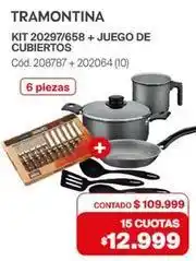 Naldo Lombardi Tramontina - kit 20297/658 + juego de cubiertos cód. 208787 + 202064 (10) oferta