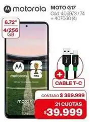 Naldo Lombardi Motorola - moto g17 cód. 406973/74 + 407060 (4) oferta