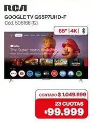 Naldo Lombardi Rca - google tv g65p7uhd-f cód. 506166 (12) oferta