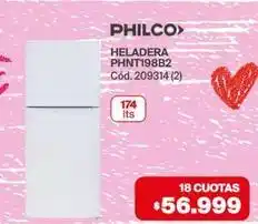 Naldo Lombardi Philco - heladera phnt198b2 cód.209314 (2) oferta