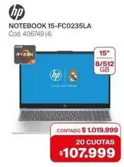 Naldo Lombardi Hp - notebook 15-fc0235la cód. 406749 (4) oferta