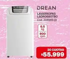 Naldo Lombardi Drean - lavarropas lsdr0680tbo cód. 208965 (2) oferta