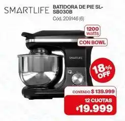 Naldo Lombardi Smartlife - batidora de pie sl-sb030b cód. 209146 (6) oferta