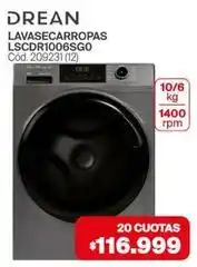 Naldo Lombardi Drean - lavasecarropas lscdr1006sgo cód. 209231(12) oferta