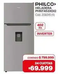Naldo Lombardi Philco - heladera phnt453xdi2 cód. 209315 (11) oferta