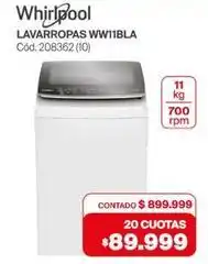 Naldo Lombardi Whirlpool - lavarropas ww11bla cód. 208362 (10) oferta