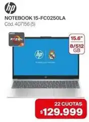 Naldo Lombardi Hp - notebook 15-fc0250la cód. 407156 oferta