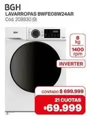 Naldo Lombardi Bgh - lavarropas bwfe08w24ar cód. 208830 (9) oferta
