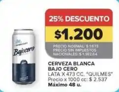 Carrefour Market Blanca - cerveza blanca bajo cero lata oferta