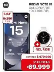 Naldo Lombardi Redmi note 15 cód. 407107/08 / 09 + 701817 (14) oferta