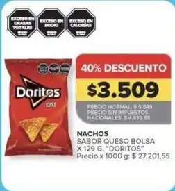 Carrefour Market Doritos - nachos sabor queso bolsa oferta