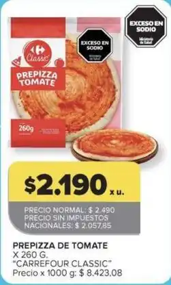 Carrefour Market Carrefour - prepizza de tomate oferta