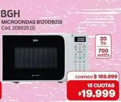 Naldo Lombardi Bgh - microondas b120db20i cód. 208626 (2) oferta