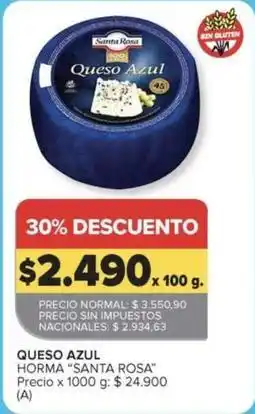 Carrefour Market Santa rosa - queso azul oferta