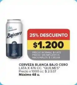 Carrefour Market Blanca - cerveza blanca bajo cero lata oferta