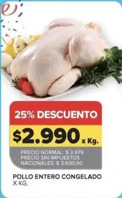 Carrefour Market Pollo entero congelado oferta