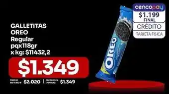 Oreo - galletitas regular