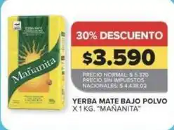 Carrefour Market Mañanita - yerba mate bajo polvo oferta