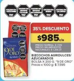 Carrefour Market 9 de oro - bizcochos agridulces azucarados oferta