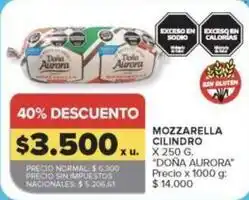 Carrefour Market Aurora - mozzarella cilindro oferta