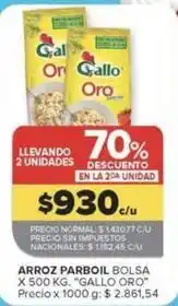 Carrefour Market Gallo oro - arroz parboil bolsa oferta