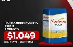 Makro Favorita - harina 0000 oferta