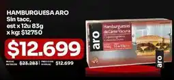 Makro Aro - hamburguesas de carne vacuna oferta