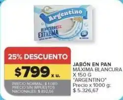 Carrefour Market Argentino - jabón en pan oferta
