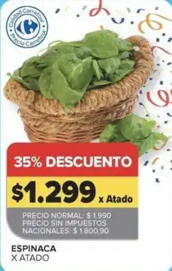 Carrefour Market Carrefour - espinaca oferta