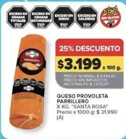 Carrefour Market Santa rosa - queso provoleta parrillero oferta