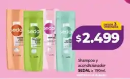 Supermayorista Vital Sedal shampoo y acondicionador oferta