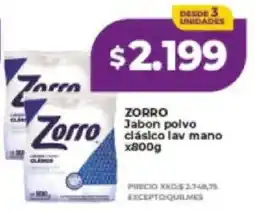 Supermayorista Vital Zorro jabon polvo clasico lav mano oferta