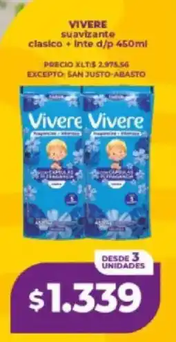 Supermayorista Vital Vivere suavizante clasico + inte d/p oferta