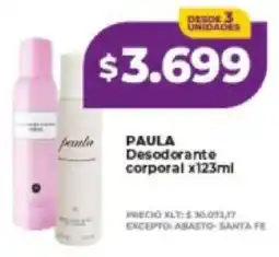 Supermayorista Vital Paula desodorante corporal oferta