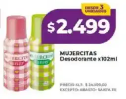Supermayorista Vital Mujercitas desodorante oferta