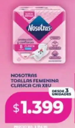 Supermayorista Vital Nosotras toallas femenina clasica oferta