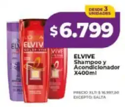 Supermayorista Vital Elvive shampoo y acondicionador oferta