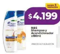 Supermayorista Vital H&S shampoo y acondicionador oferta
