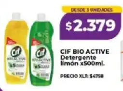 Supermayorista Vital Cif bio active detergente limón oferta