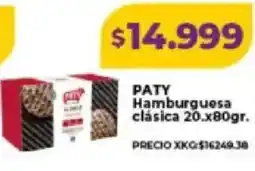 Supermayorista Vital Paty hamburguesa clásica oferta