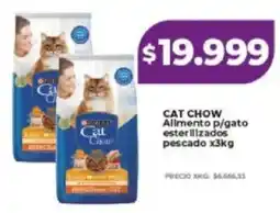 Supermayorista Vital Cat Chow Allmento p/gato esterilizados pescado oferta