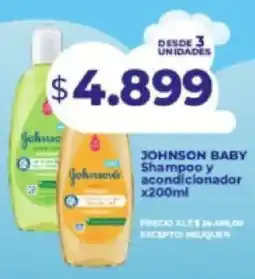 Supermayorista Vital Johnson baby shampoo y acondicionador oferta