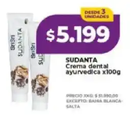 Supermayorista Vital Sudanta crema dental ayurvedica oferta
