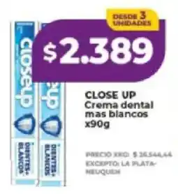 Supermayorista Vital Close up crema dental mas blancos oferta