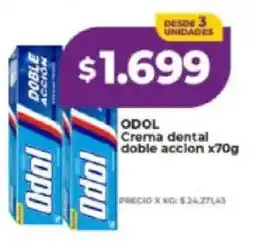 Supermayorista Vital Odol crema dental doble accion oferta