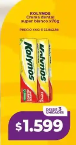 Supermayorista Vital Kolynos crema dental super blanco oferta