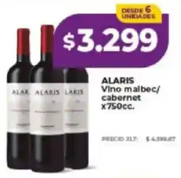 Supermayorista Vital Alaris vino malbec/cabernet oferta