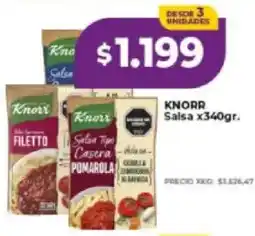 Supermayorista Vital Knorr salsa x340gr. oferta